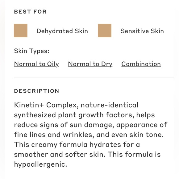 NEW Obagi Clinical Kinetin+ Hydration Cream Full Size 50 mL 1.7oz Hypoallergenic - Picture 5 of 10